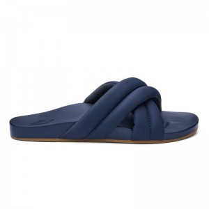 Olukai Hila Womens Beach Sandals Navy Canada | G8T-1480