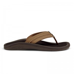 Olukai Hokua Mens Beach Sandals Brown Canada | K8P-1947