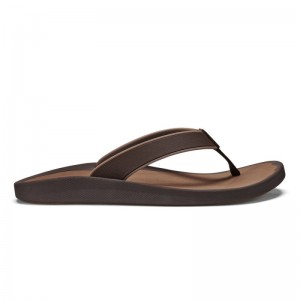 Olukai Kōko'o Mens Beach Sandals Dark Brown Canada | A8X-4750