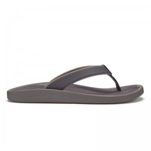 Olukai Kōko'o Mens Beach Sandals Dark Grey Canada | O9W-5300