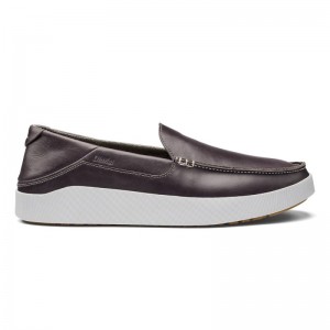 Olukai Kou Mens Slip On Shoes Deep Grey Canada | A9X-8838