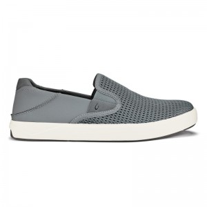 Olukai Lae'ahi Mens Slip On Shoes Grey Canada | H7I-5515