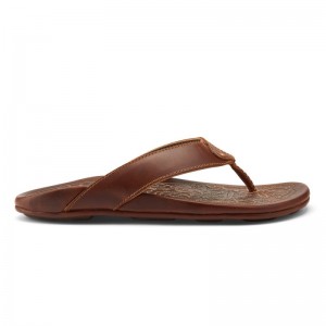 Olukai Mekila Mens Beach Sandals Brown Canada | Z1H-9580