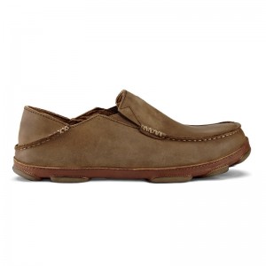 Olukai Moloā Mens Slip On Shoes Brown / Brown Canada | I6M-7037