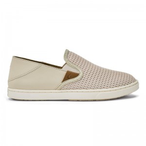 Olukai Pehuea Womens Slip On Shoes Beige Canada | D1F-3510