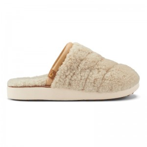 Olukai Pūpū Mua Womens Slippers Beige Canada | M3Y-1150