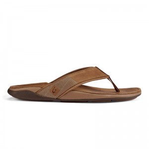 Olukai Tuahine Mens Beach Sandals Brown Canada | X0F-4774