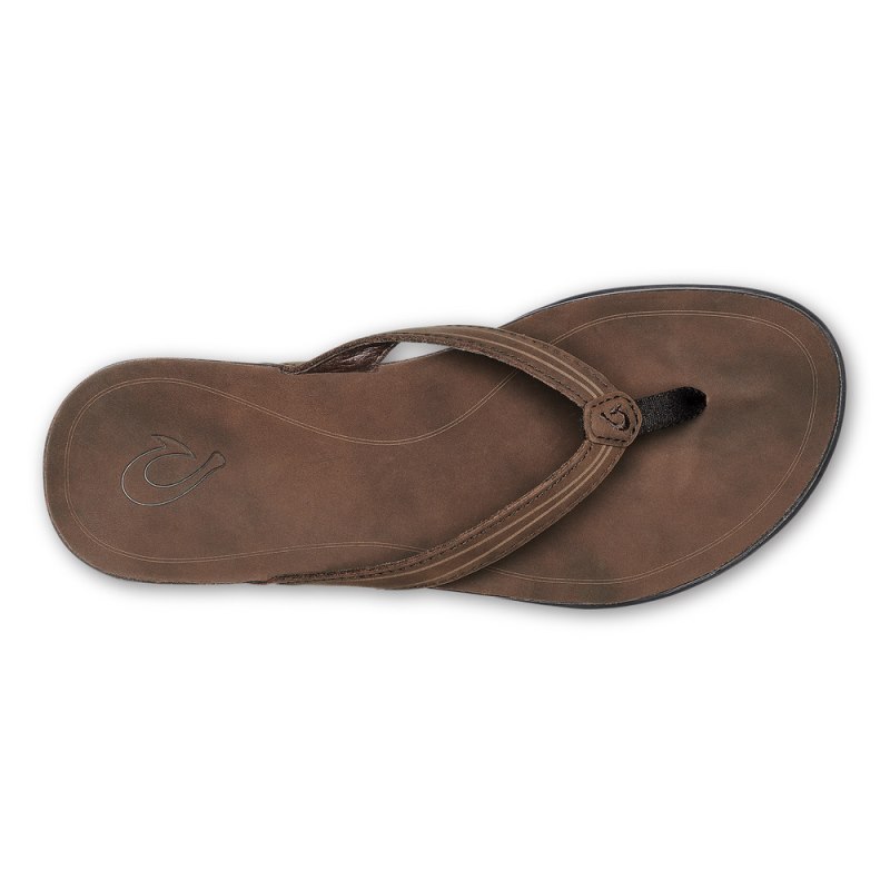 Olukai Aukai Womens Sandals Dark Brown Canada | I9V-8050