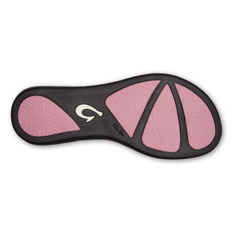 Olukai Ho'ōpio Womens Beach Sandals Pink / Stripe Canada | X5Z-3648