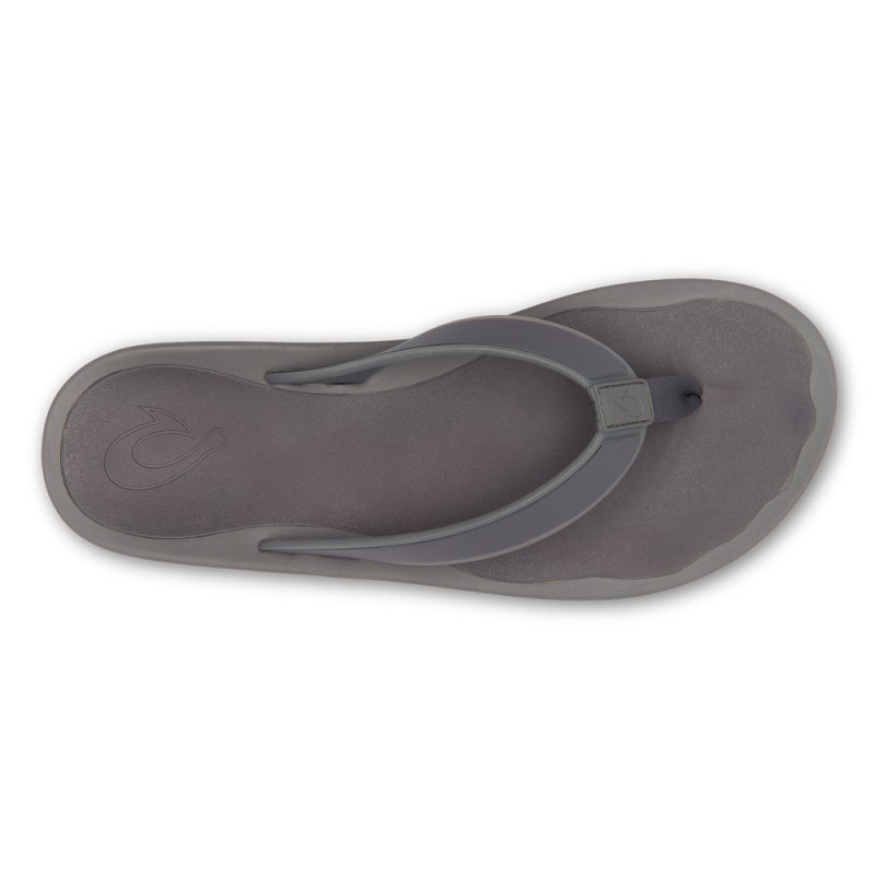 Olukai Kōko'o Mens Beach Sandals Dark Grey Canada | O9W-5300