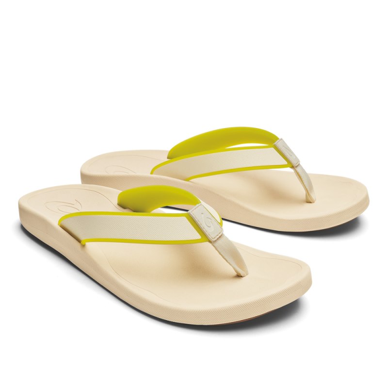 Olukai Kōko'o Mens Beach Sandals Off White Canada | Y9Y-7189