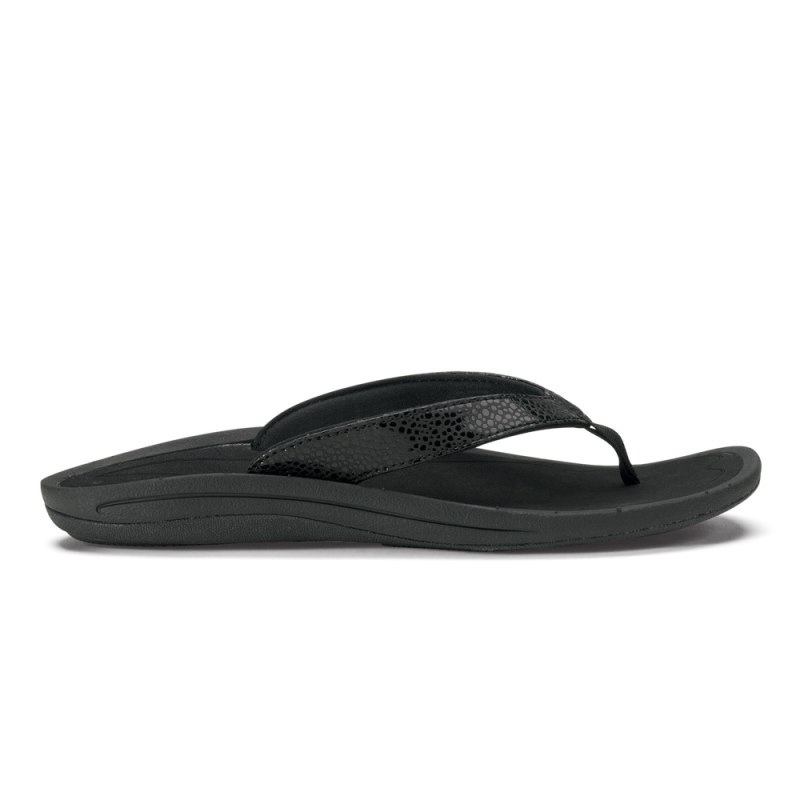 Olukai Kūlapa Kai Womens Beach Sandals Black Canada | G9F-9243