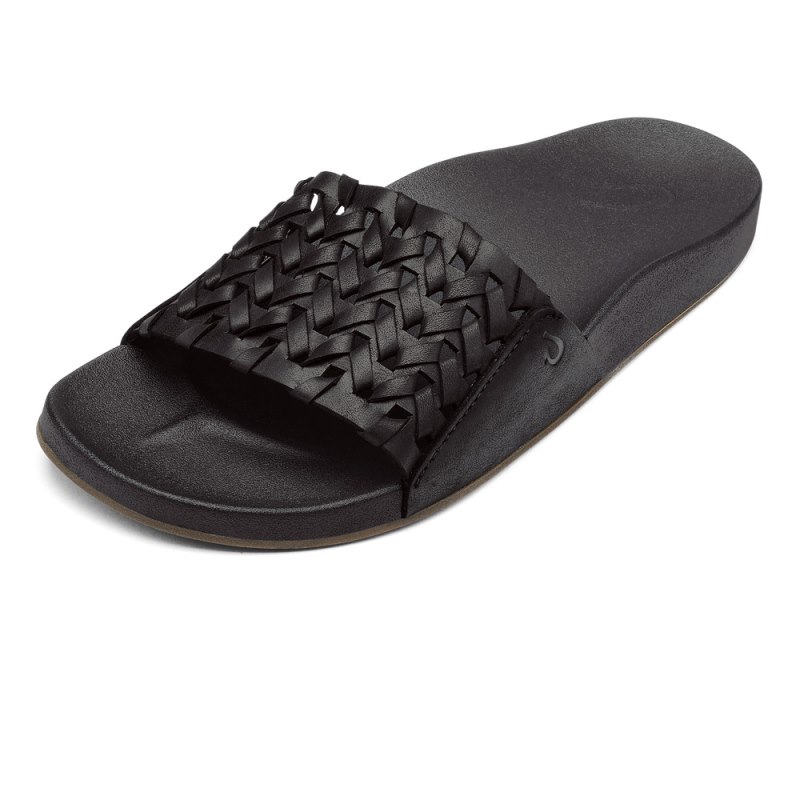 Olukai Kāmola Womens Sandals Black Canada | G8R-0093