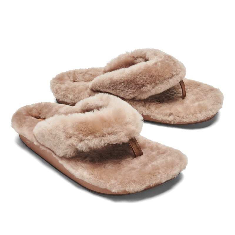 Olukai Kīpe'a Heu Womens Slippers Brown Canada | P8T-8801