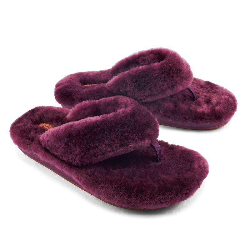 Olukai Kīpe'a Heu Womens Slippers Claret Canada | F4M-2675