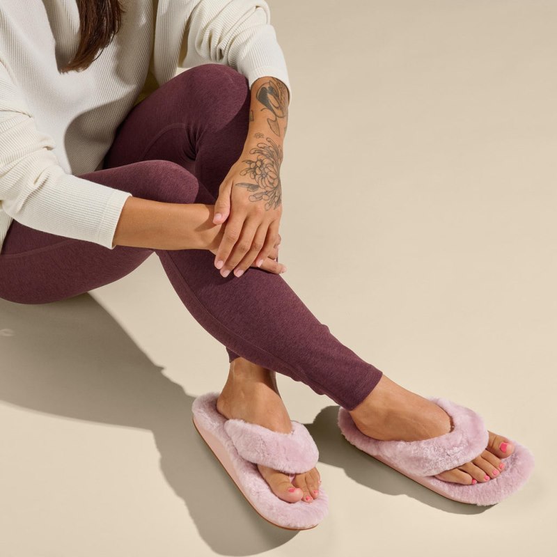 Olukai Kīpe'a Heu Womens Slippers Pink Canada | D5E-3386