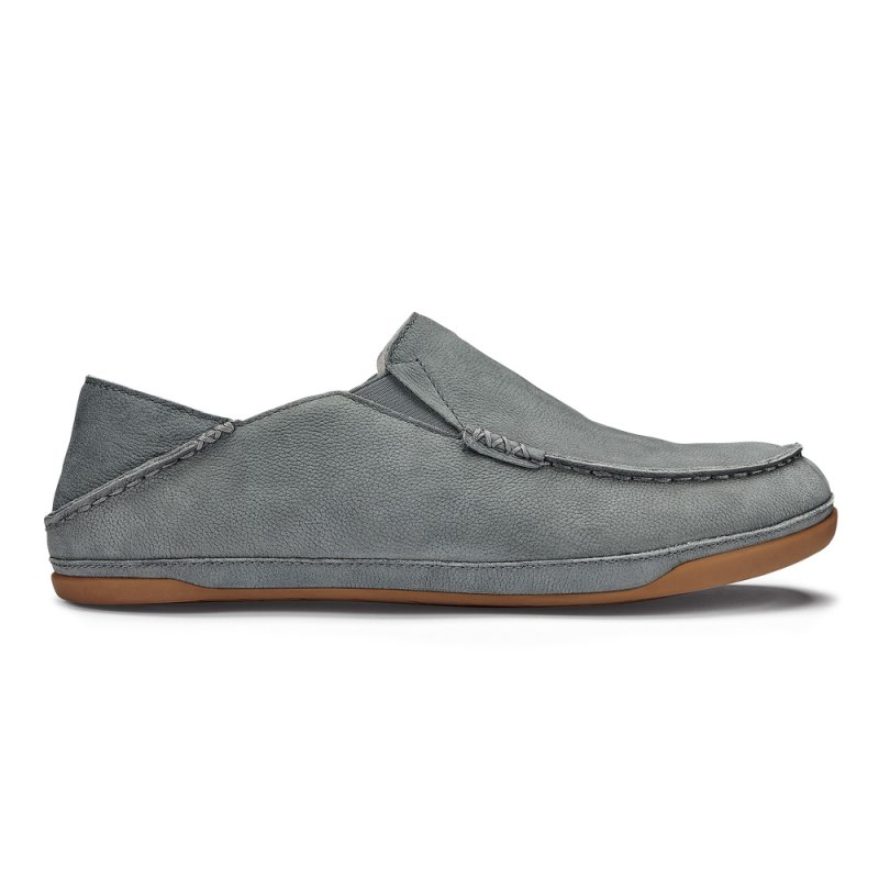 Olukai Kīpuka Hulu Mens Slippers Deep Grey Canada | J8M-8496