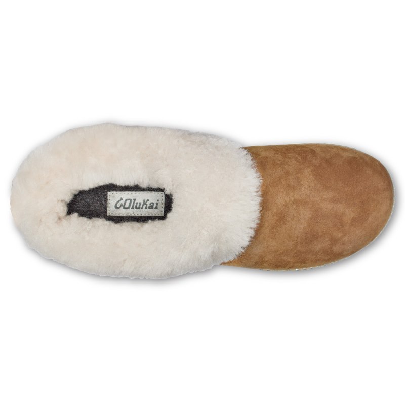 Olukai Ku'i Womens Slippers Brown / Beige Canada | G4A-9689