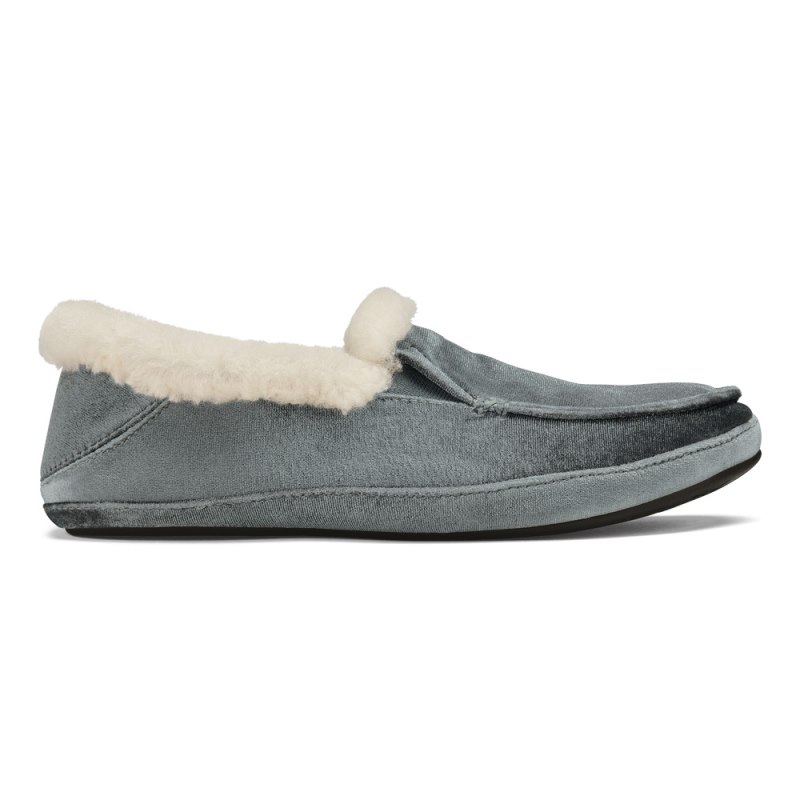 Olukai Ku\'una Lānui Womens Slippers Deep Grey Canada | S9H-0305