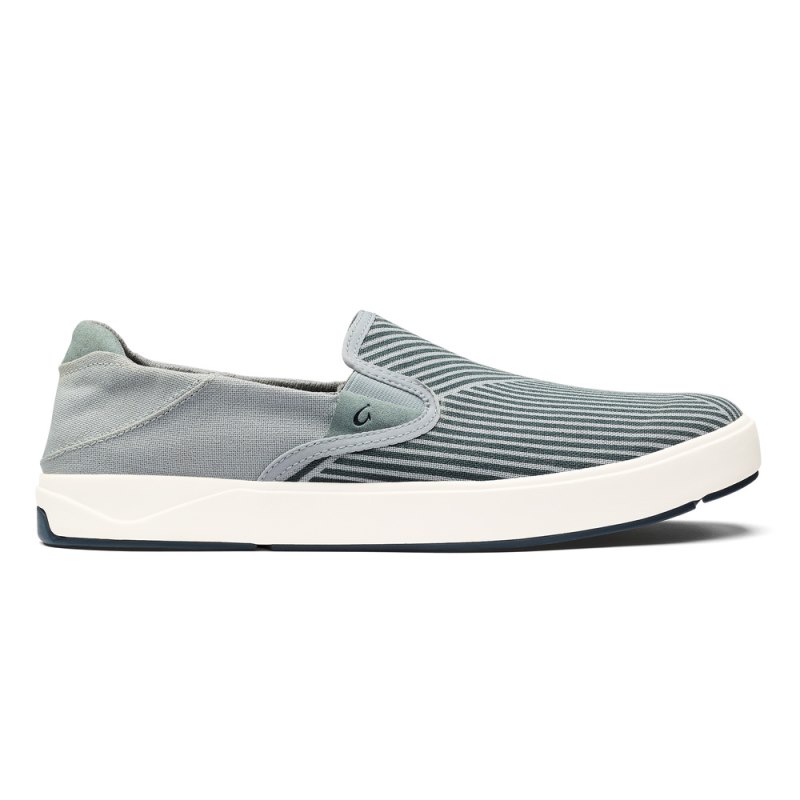 Olukai Lae\'ahi Lole Mens Slip On Shoes Grey / Green Canada | F6H-1152