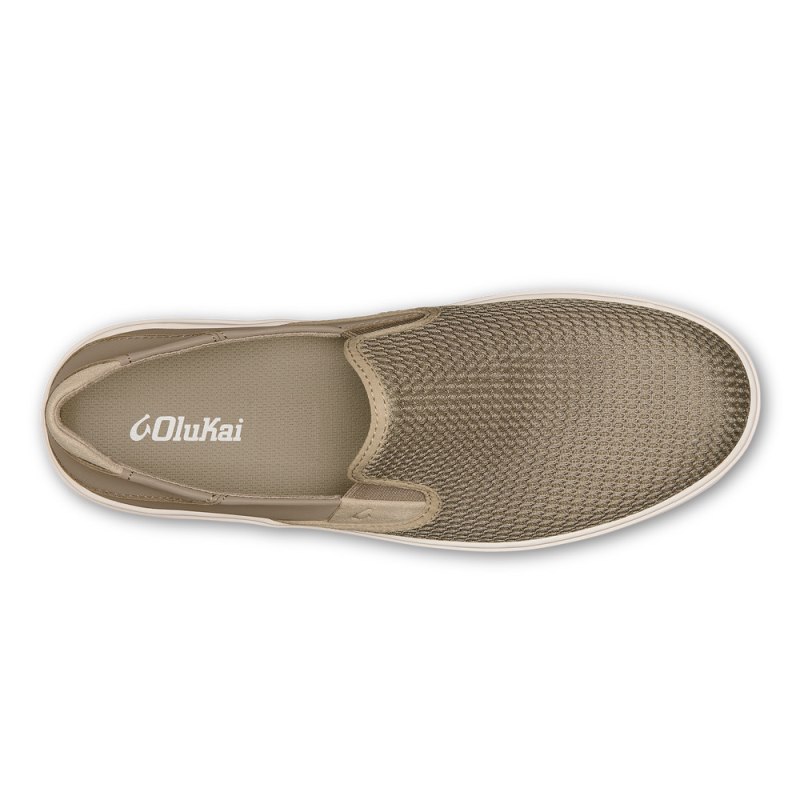 Olukai Lae'ahi Mens Slip On Shoes Olive Canada | L2A-0200