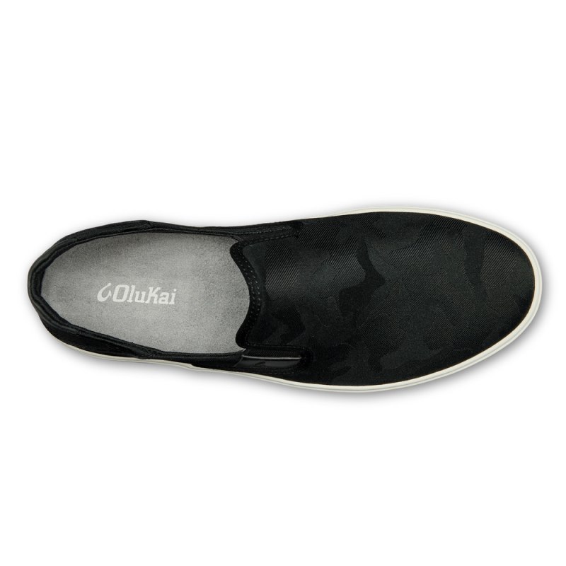 Olukai Lae'ahi Pa'i Mens Slip On Shoes Black / Brown / Camo Canada | A3K-4150