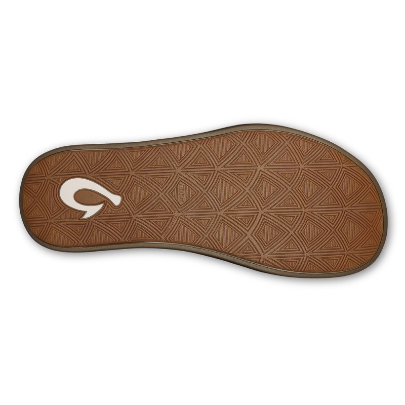 Olukai Maha Mens Beach Sandals Olive Canada | V5A-7703