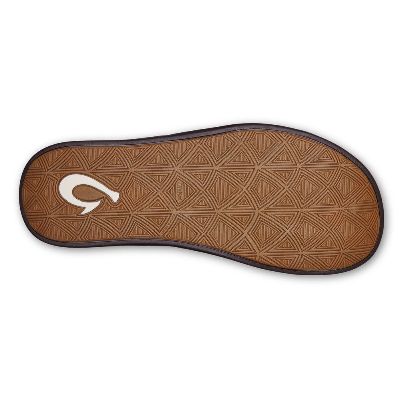 Olukai Maha 'Olu Mens Beach Sandals Dark Brown Canada | G9Y-3978