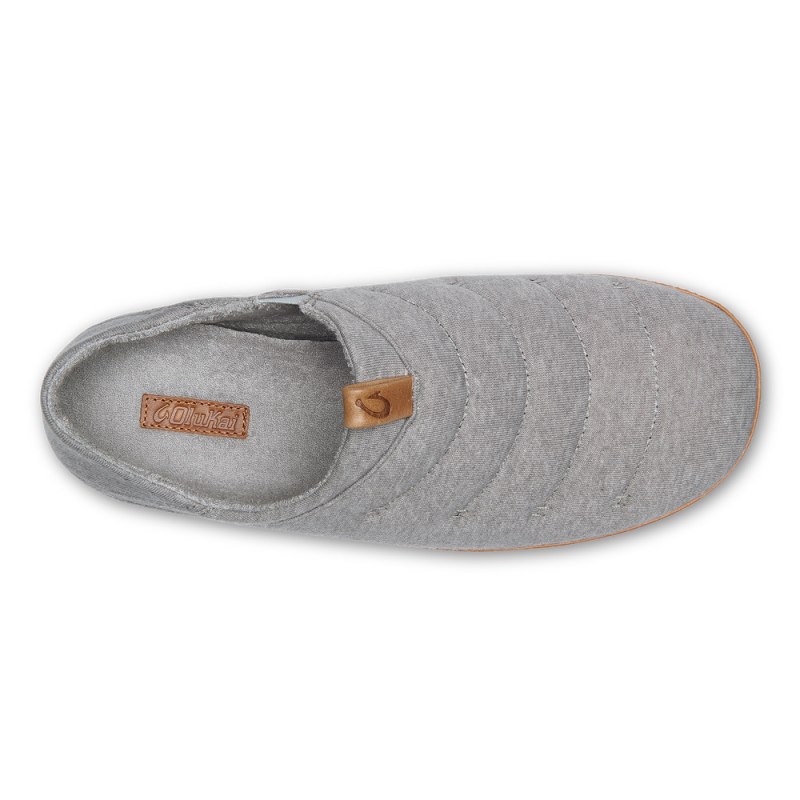 Olukai Mahana Mens Slippers Grey / Brown Canada | S7V-8592