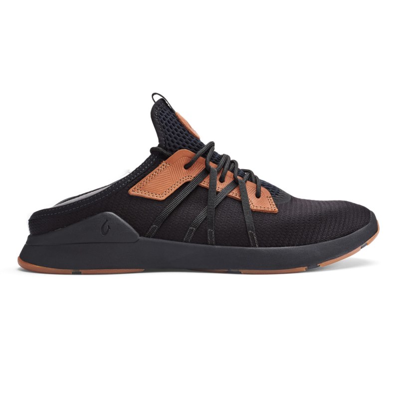 Olukai Mio Lī Mens Athletic Shoes Black / Brown Canada | B5V-9247