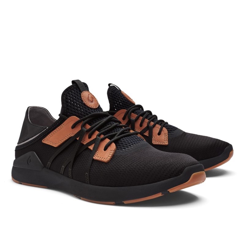 Olukai Mio Lī Mens Athletic Shoes Black / Brown Canada | B5V-9247