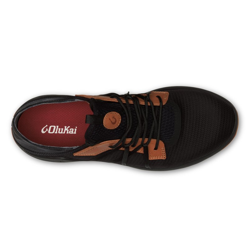 Olukai Mio Lī Mens Athletic Shoes Black / Brown Canada | B5V-9247