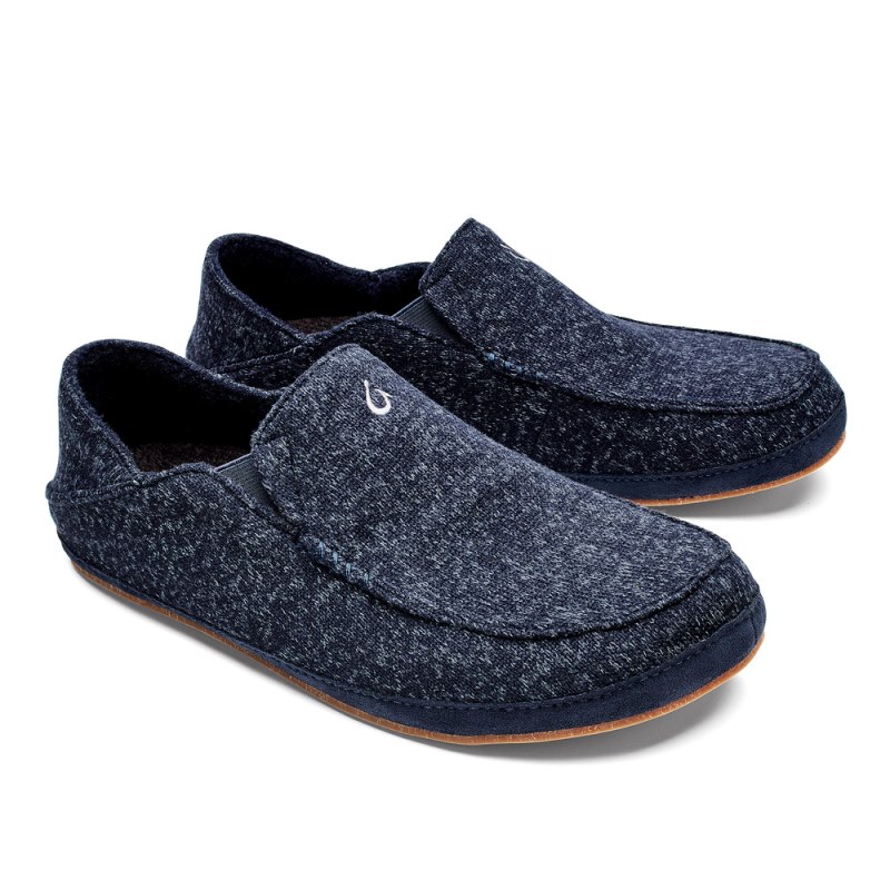 Olukai Moloā Hulu Mens Slippers Blue Canada | D2R-6571