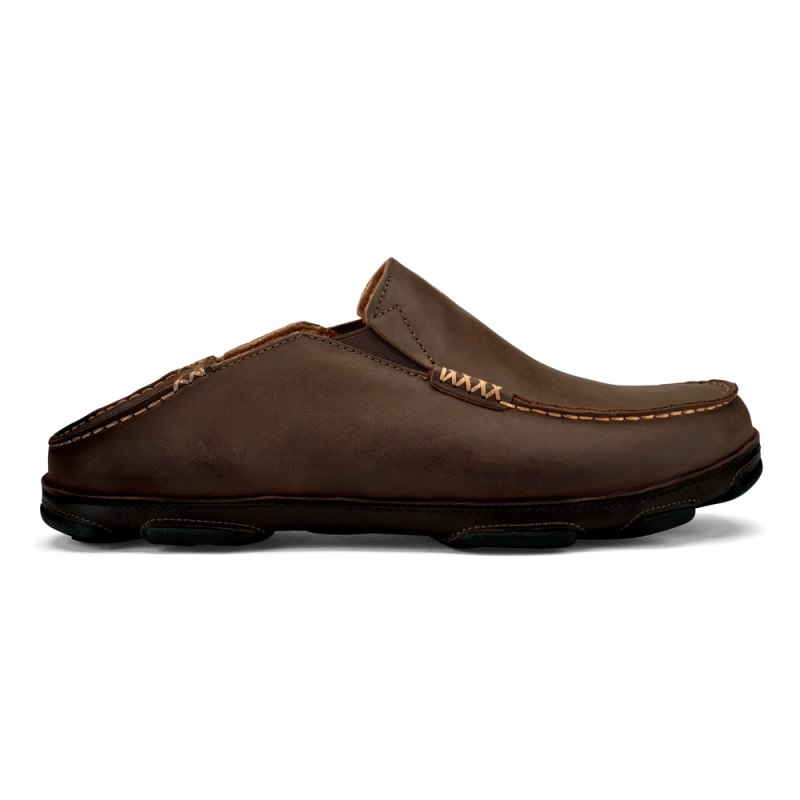 Olukai Moloā Mens Slip On Shoes Dark Brown Canada | F8I-1463