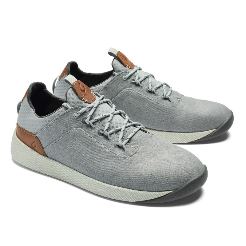 Olukai Nanea Lī Mens Athletic Shoes Grey / Brown Canada | V4X-3104