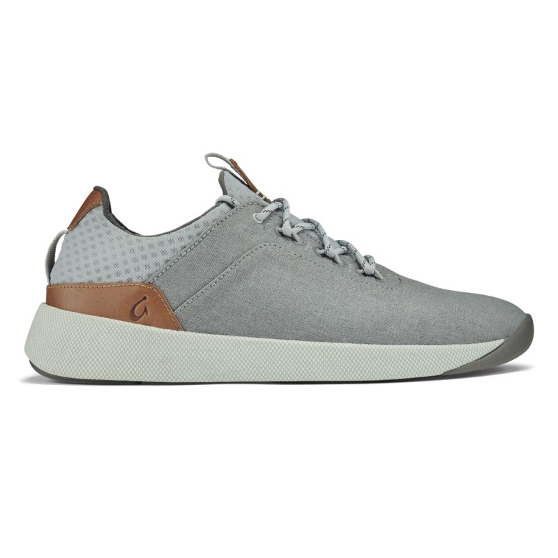 Olukai Nanea Lī Mens Athletic Shoes Grey / Brown Canada | V4X-3104