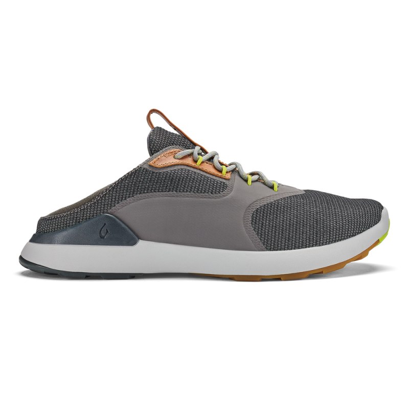 Olukai Nihoa Lī Mens Athletic Shoes Grey / Deep Grey Canada | N8B-8002