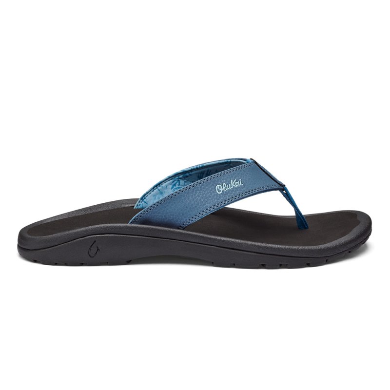 Olukai Ohana Mens Beach Sandals Blue / Black Canada | Q5H-2669