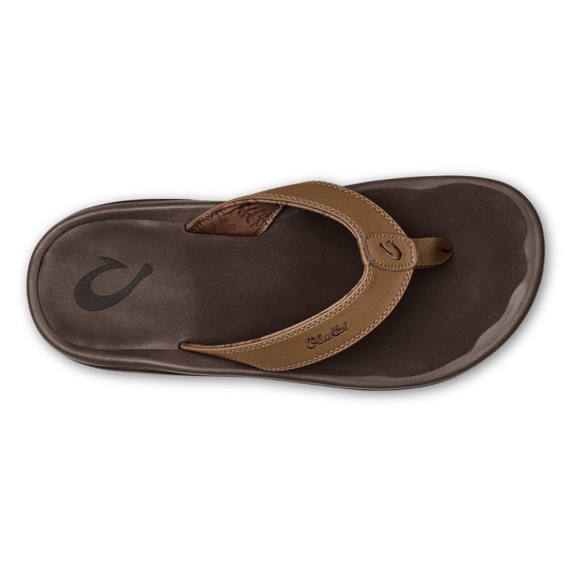 Olukai Ohana Mens Beach Sandals Brown / Dark Brown Canada | P6F-7936