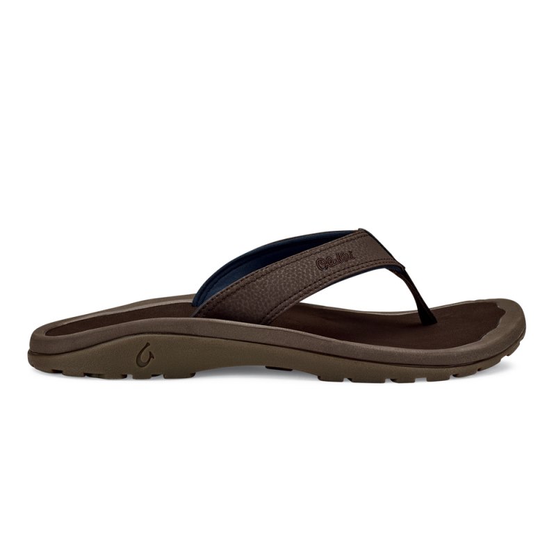 Olukai Ohana Mens Beach Sandals Dark Brown Canada | I2N-6774