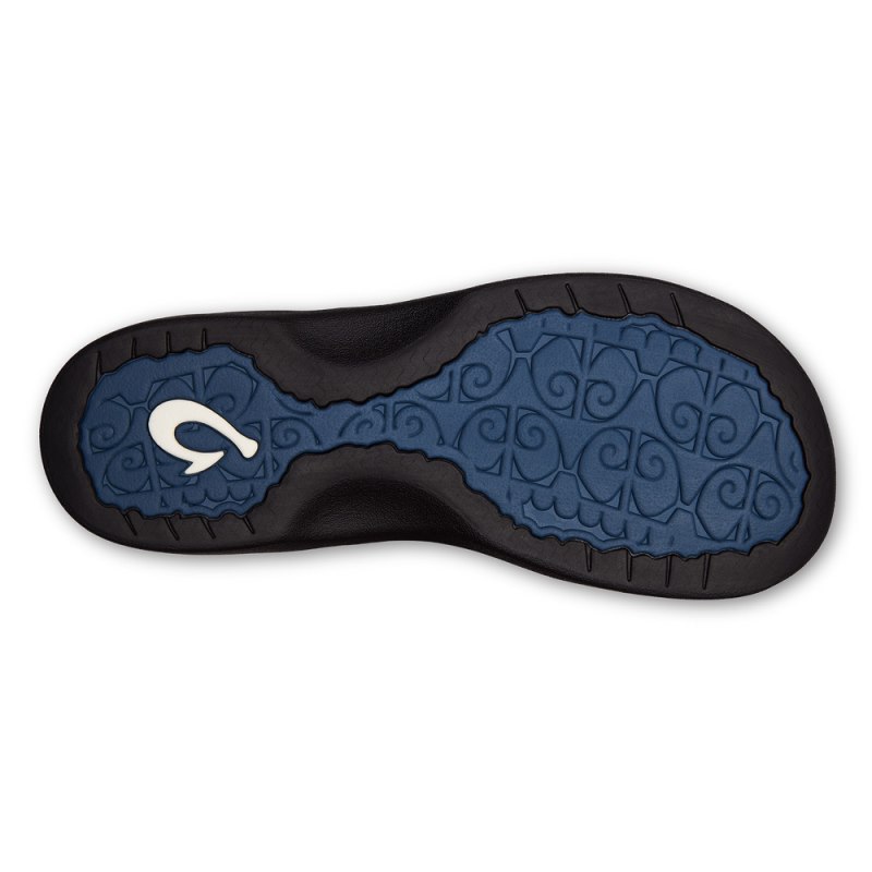 Olukai Ohana Pa'i Womens Beach Sandals Blue / Black Canada | S4W-9325