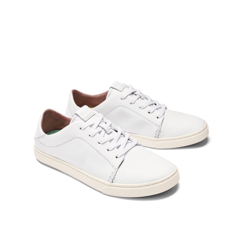 Olukai Pehuea Lī 'Ili Womens Sneakers White Canada | N5I-0253