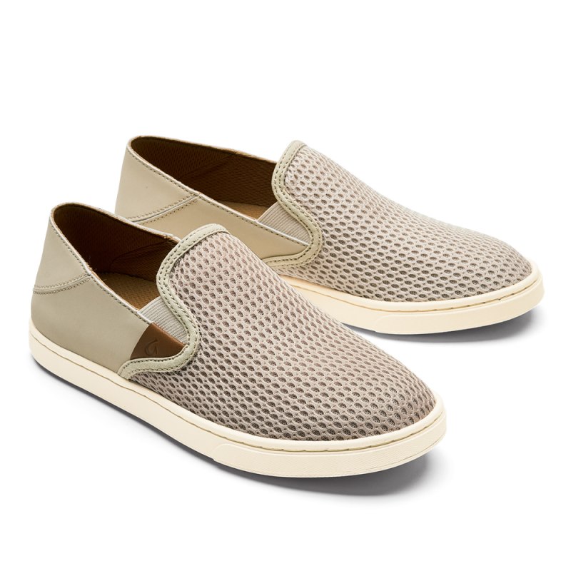 Olukai Pehuea Womens Slip On Shoes Beige Canada | D1F-3510