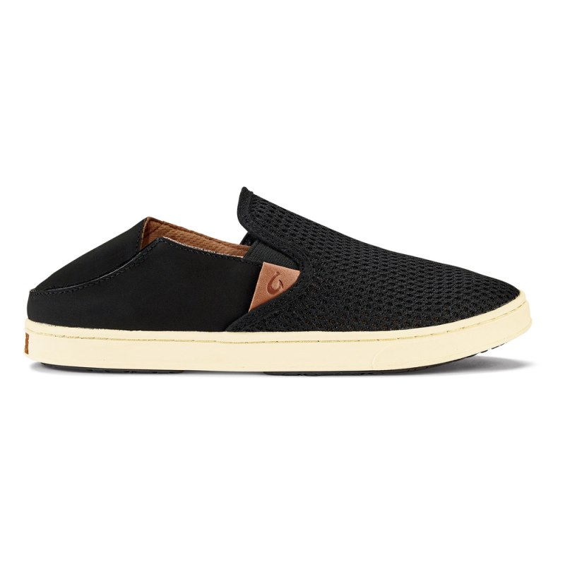 Olukai Pehuea Womens Slip On Shoes Black Canada | U5C-9425