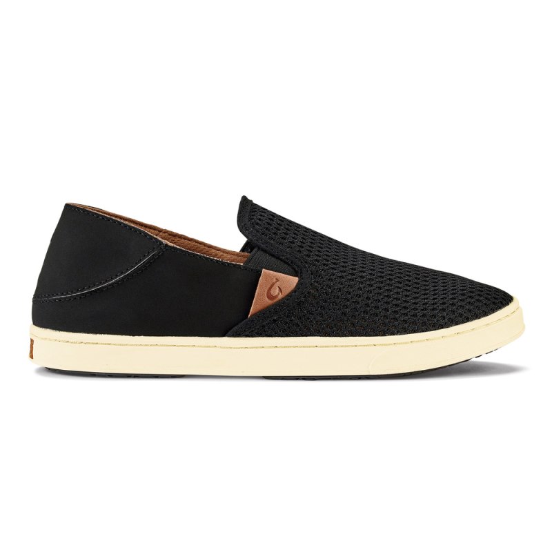 Olukai Pehuea Womens Slip On Shoes Black Canada | U5C-9425