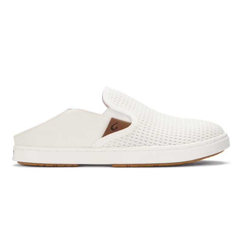 Olukai Pehuea Womens Slip On Shoes Bright White Canada | Y9T-4538