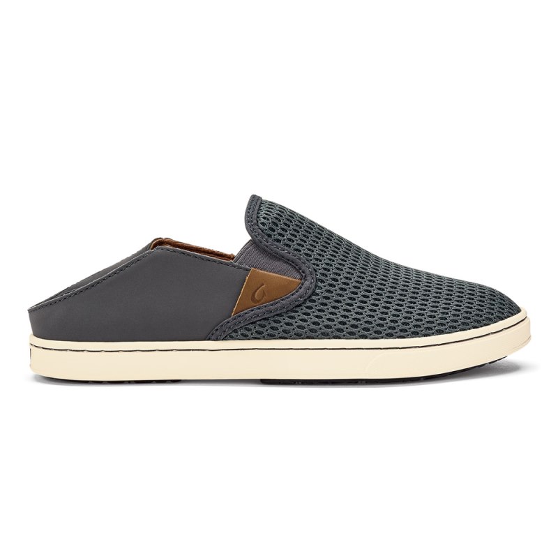 Olukai Pehuea Womens Slip On Shoes Dark Grey Canada | S8Z-7354