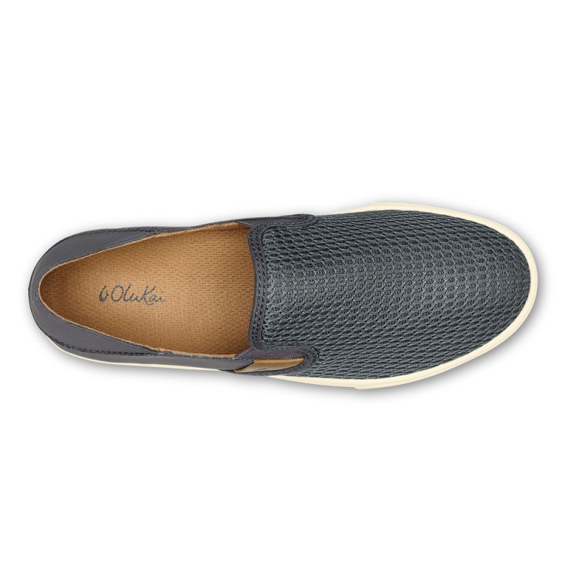 Olukai Pehuea Womens Slip On Shoes Dark Grey Canada | S8Z-7354