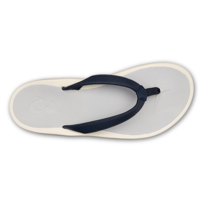 Olukai Pī'oe Womens Beach Sandals Blue / Grey Canada | H4J-9067