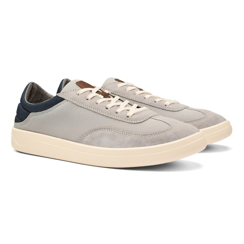 Olukai Pūnini Mens Sneakers Grey / Blue Canada | M5R-5953